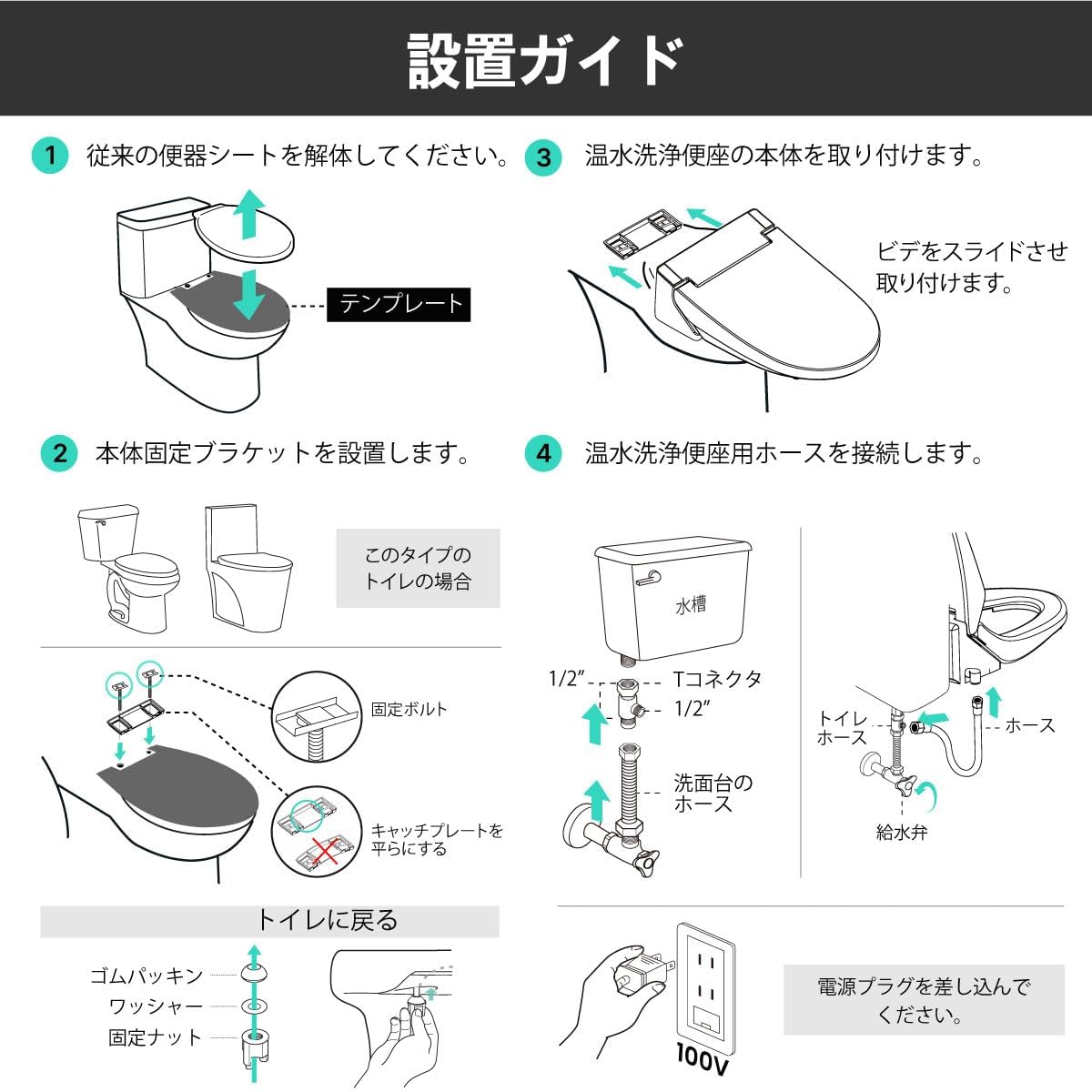 Amazon.co.jp: 温水洗浄便座 セルフクリーニング フルステンレス
